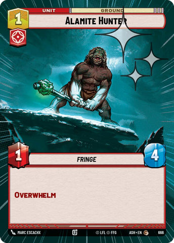 Alamite Hunter (666) (Hyperspace Foil) (666) [Ashes of the Empire]