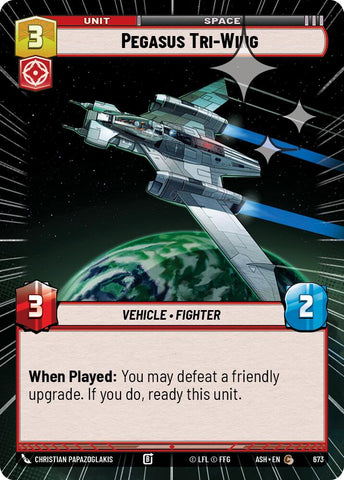 Pegasus Tri-Wing (673) (Hyperspace Foil) (673) [Ashes of the Empire]