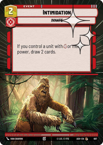 Intimidation (687) (Hyperspace Foil) (687) [Ashes of the Empire]