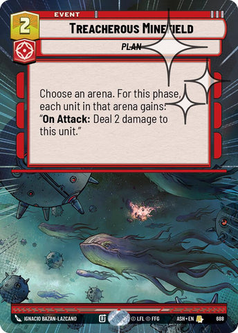 Treacherous Minefield (688) (Hyperspace Foil) (688) [Ashes of the Empire]