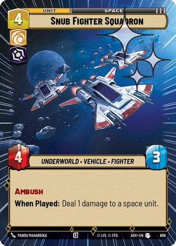 Snub Fighter Squadron (696) (Hyperspace Foil) (696) [Ashes of the Empire]