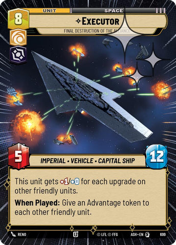 Executor - Final Destruction of the Alliance (699) (Hyperspace Foil) (699) [Ashes of the Empire]