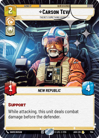 Carson Teva - There's Something Going On (704) (Hyperspace Foil) (704) [Ashes of the Empire]