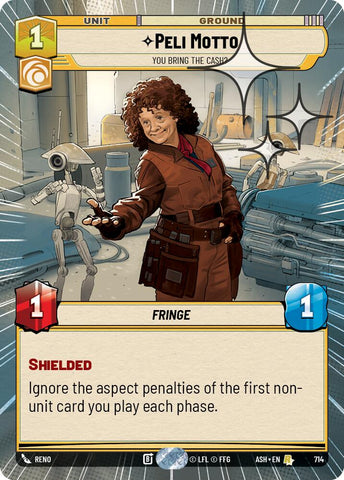 Peli Motto - You Bring the Cash? (714) (Hyperspace Foil) (714) [Ashes of the Empire]