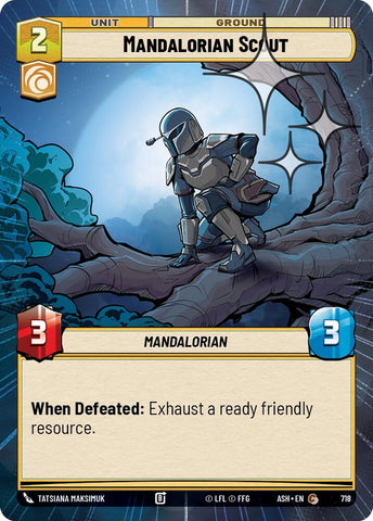Mandalorian Scout (718) (Hyperspace Foil) (718) [Ashes of the Empire]