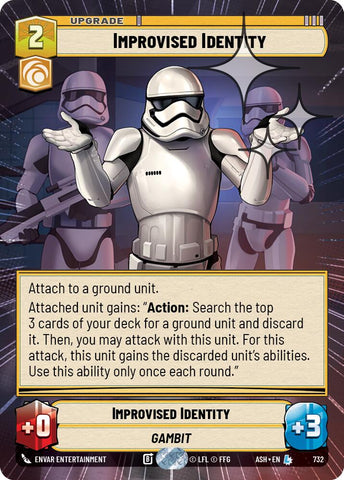 Improvised Identity (732) (Hyperspace Foil) (732) [Ashes of the Empire]