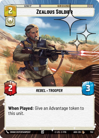 Zealous Soldier (753) (Hyperspace Foil) (753) [Ashes of the Empire]