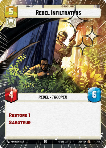 Rebel Infiltrators (758) (Hyperspace Foil) (758) [Ashes of the Empire]