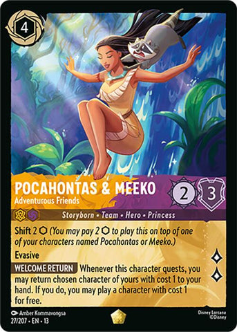 Pocahontas & Meeko - Adventurous Friends (27/207) [Attack of the Vine!]