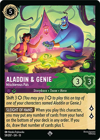 Aladdin & Genie - Mischievous Pals (59/207) [Attack of the Vine!]