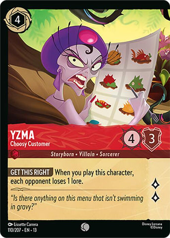 Yzma - Choosy Customer (Foil) (110/207) [Attack of the Vine!]