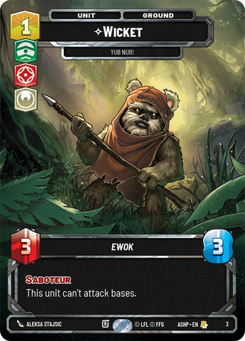 Wicket - Yub Nub! (3) (3) [Ashes of the Empire Weekly Play Promos]