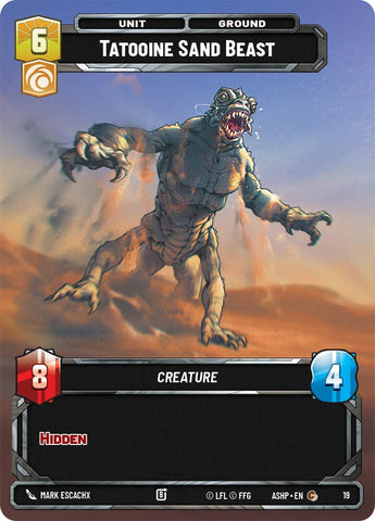 Tatooine Sand Beast (19) (19) [Ashes of the Empire Weekly Play Promos]