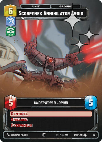 Scorpenek Annihilator Droid (22) (Foil) (22) [Ashes of the Empire Weekly Play Promos]