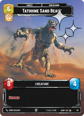 Tatooine Sand Beast (39) (Foil) (39) [Ashes of the Empire Weekly Play Promos]
