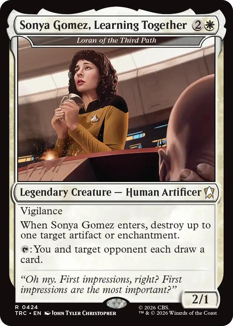 Sonya Gomez, Learning Together - Loran of the Third Path (Surge Foil) [Star Trek Commander]