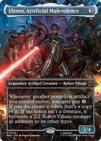 Ultron, Artificial Malevolence (Borderless) (0344) [Marvel Super Heroes]
