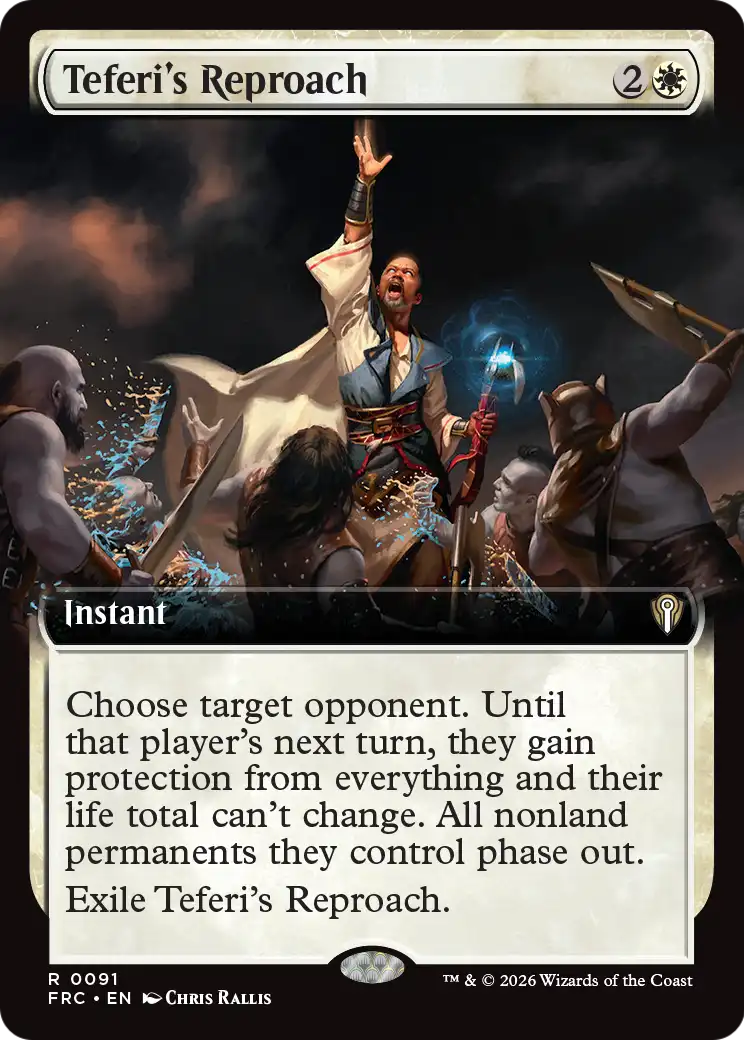 Teferi's Reproach (Extended Art) [Reality Fracture Commander]