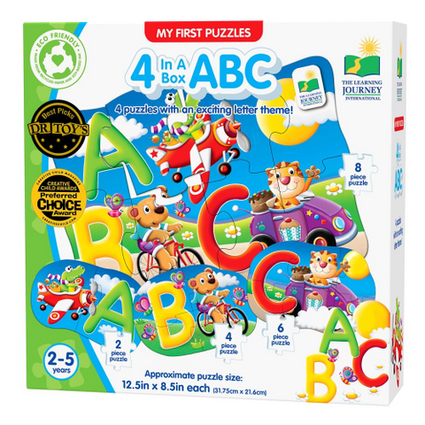 My First Puzzle 4-In-A-Box Puzzles - ABC