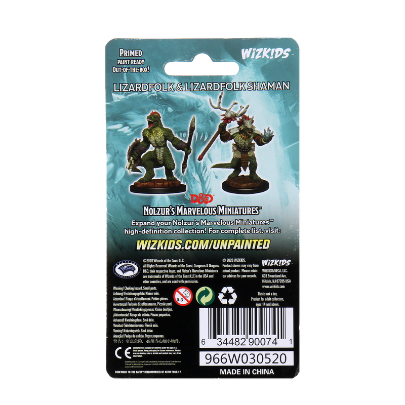 Wizkids Minis D&D 90074 Lizardfolk And Shaman