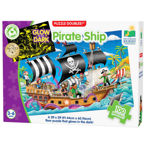 Puzzle 100 Piece Glow in the Dark - Pirate Ship