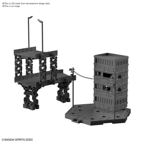 Bandai Spirits 30 Minute Missions 1/144 Customize Scene Base (City Area Version)