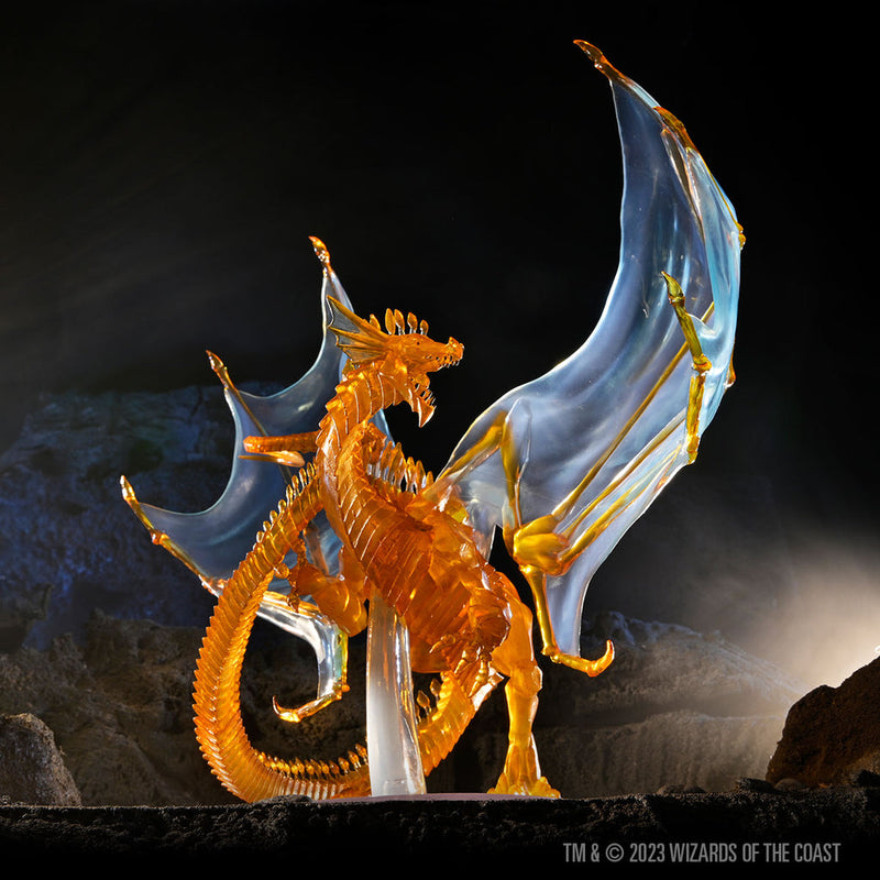 D&D Minis Icons of the Realms : Adult Topaz Dragon