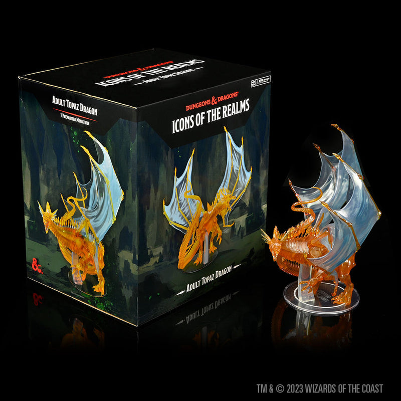 D&D Minis Icons of the Realms : Adult Topaz Dragon