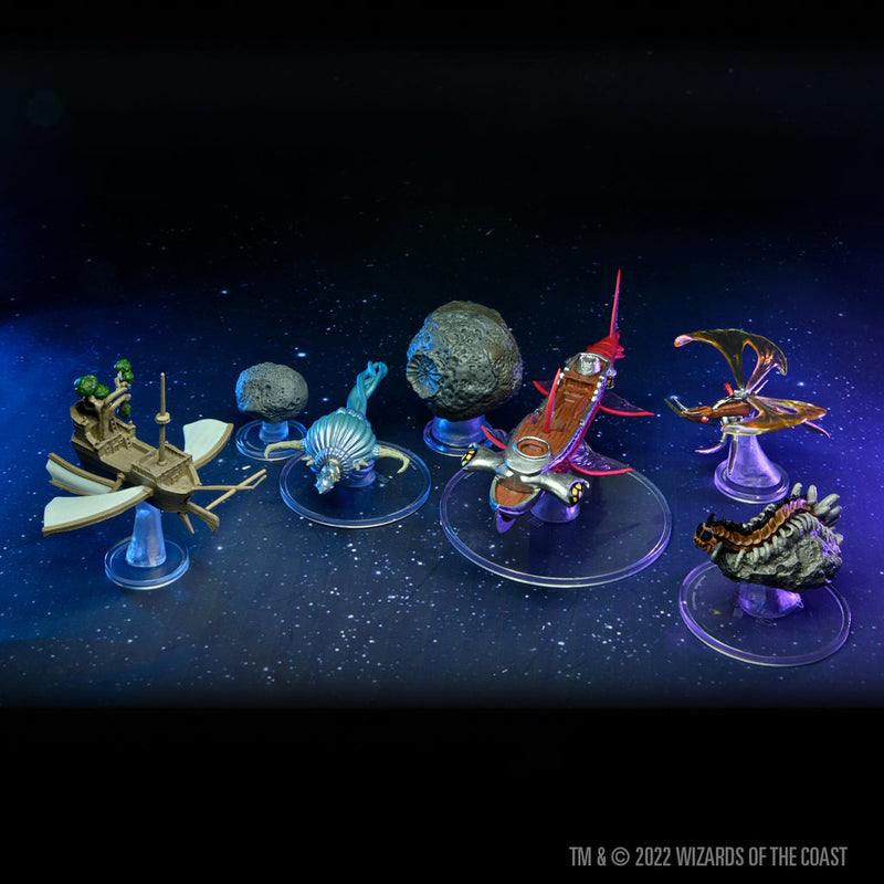 D&D Minis Icons of the Realms Spelljammer Asteroid Encounters