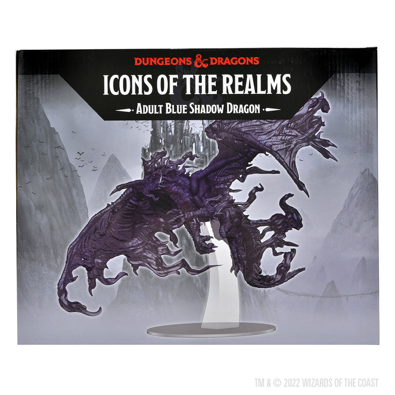 D&D Minis Icons of the Realms : Adult Blue Shadow Dragon