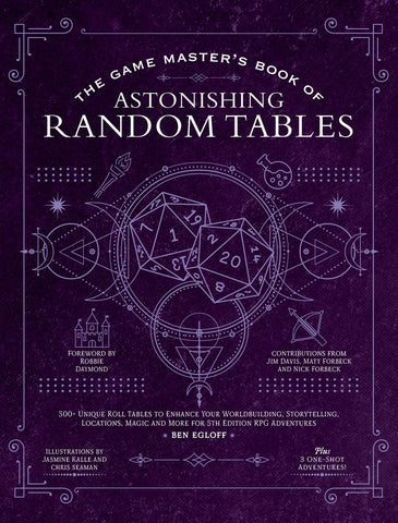 Rpg The Game Master's Book of Astonishing Random Tables