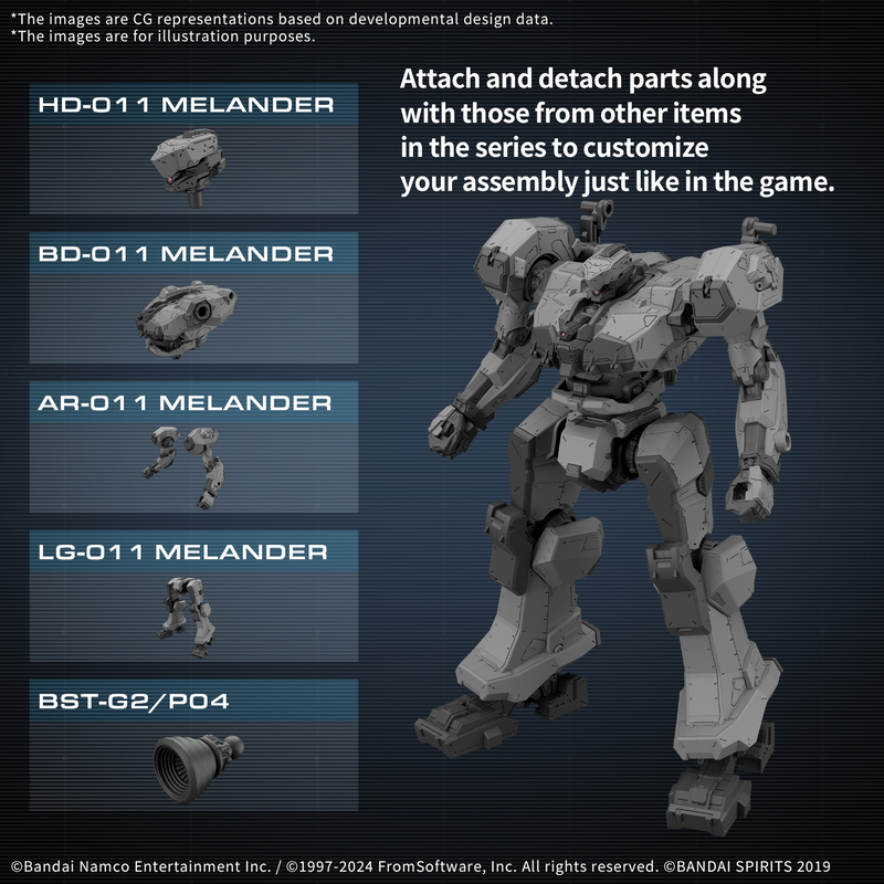 Bandai HG 1/144 Balam Industries BD-011 Melander "30 Minute Missions x Armored Core VI"