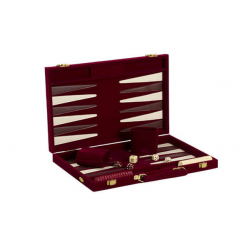 Backgammon - 18" Burgundy Velvet