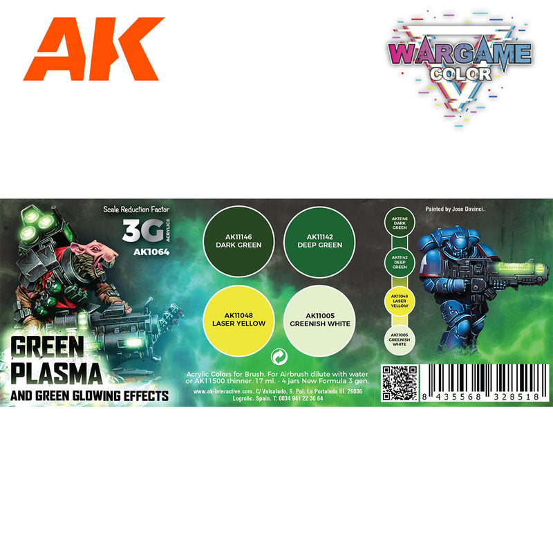 AK Interactive Paint Set Green Plasma and Glow Effect
