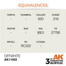 AK Interactive 3rd Gen Acrylic Offwhite 17ml