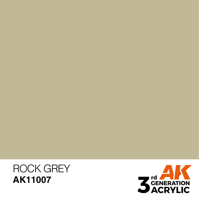 AK Interactive 3rd Gen Acrylic Rock Grey 17ml