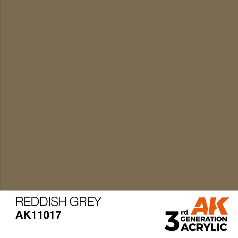 AK Interactive 3rd Gen Acrylic Reddish Grey 17ml