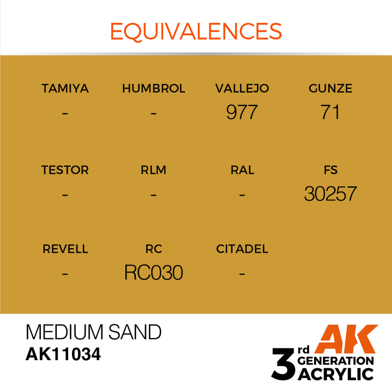 AK Interactive 3rd Gen Acrylic Medium Sand 17ml