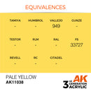 AK Interactive 3rd Gen Acrylic Pale Yellow 17ml