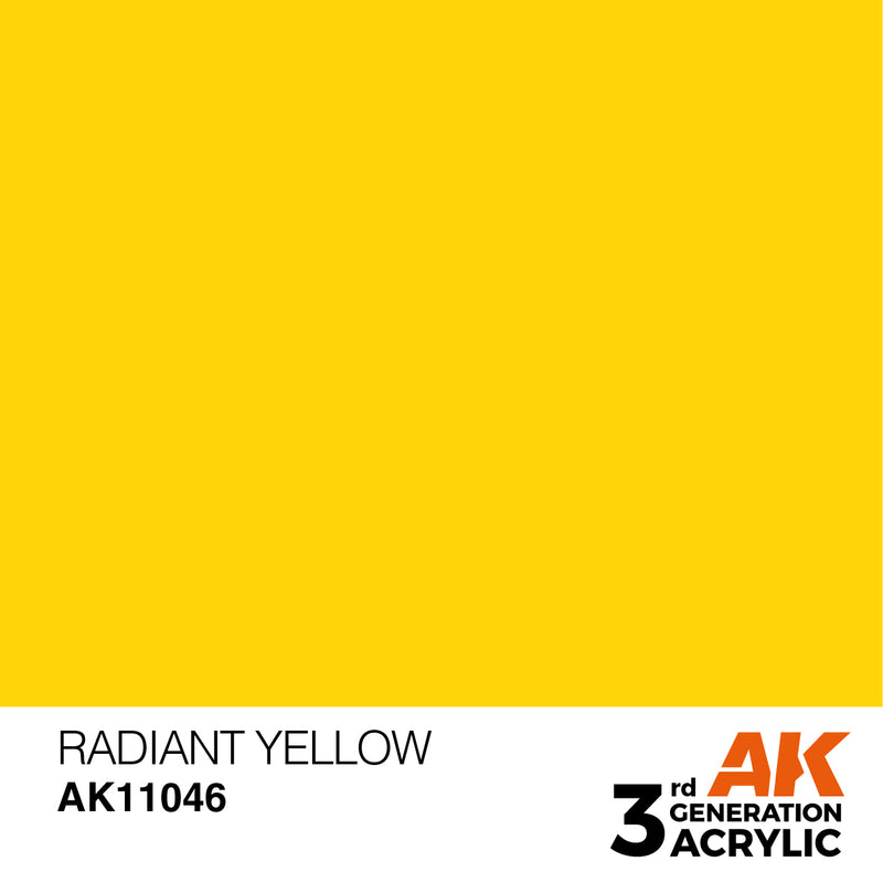 AK Interactive 3rd Gen Acrylic Radiant Yellow 17ml