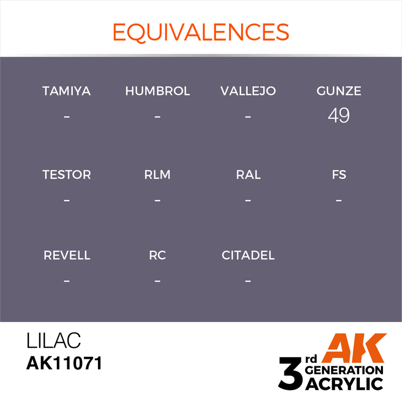 AK Interactive 3rd Gen Acrylic Lilac 17ml