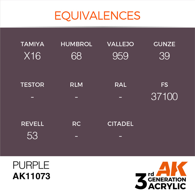 AK Interactive 3rd Gen Acrylic Purple 17ml