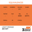 AK Interactive 3rd Gen Acrylic Light Orange 17ml