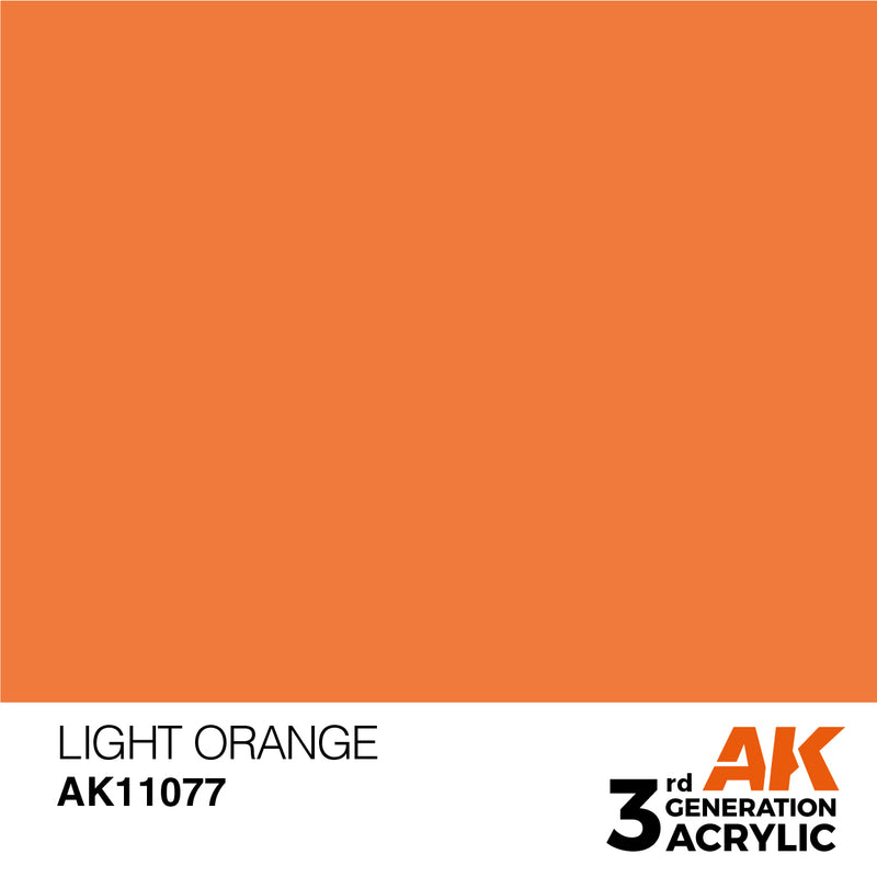 AK Interactive 3rd Gen Acrylic Light Orange 17ml