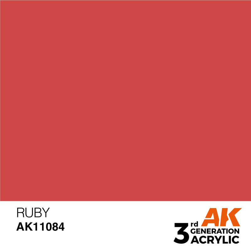 AK Interactive 3rd Gen Acrylic Ruby 17ml