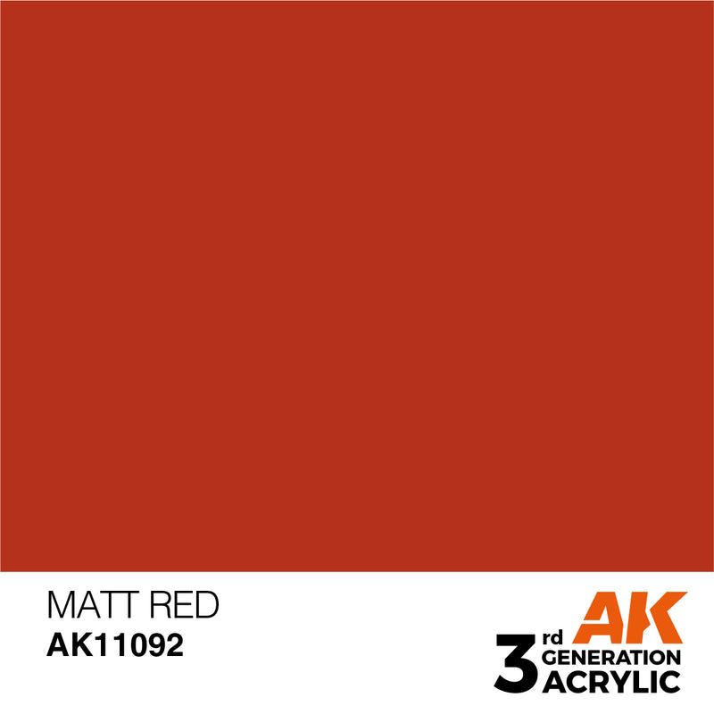 AK Interactive 3rd Gen Acrylic Matt Red 17ml