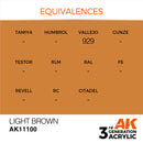 AK Interactive 3rd Gen Acrylic Light Brown 17ml