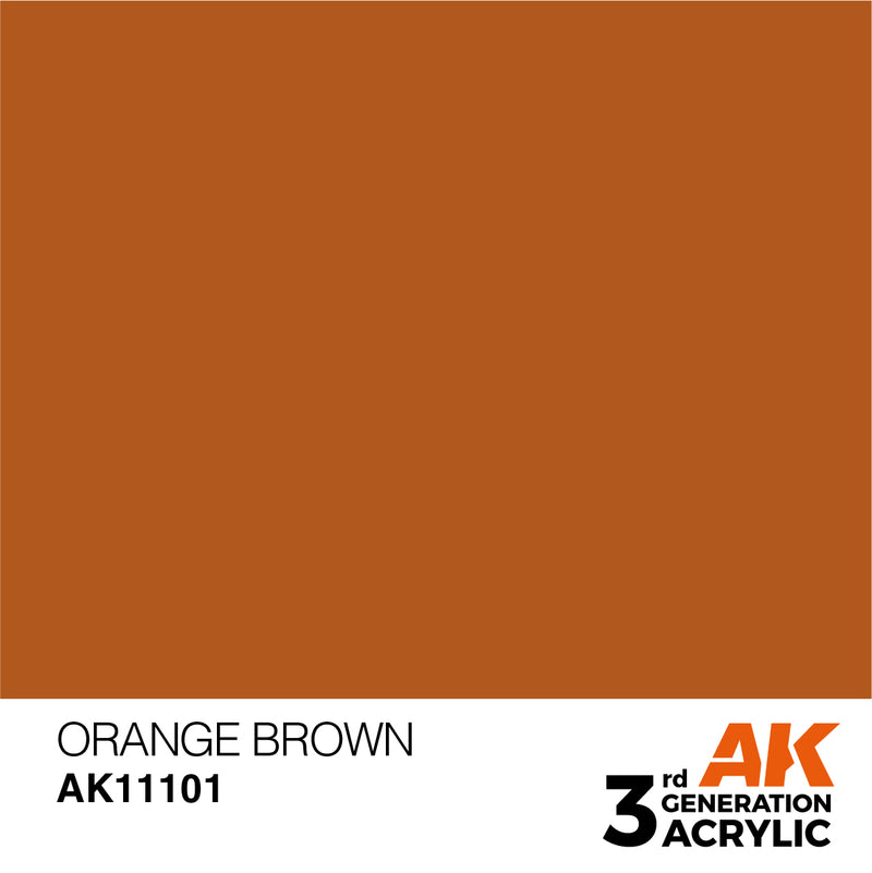 AK Interactive 3rd Gen Acrylic Orange Brown 17ml