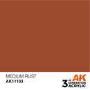 AK Interactive 3rd Gen Acrylic Medium Rust 17ml