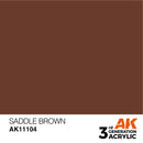 AK Interactive 3rd Gen Acrylic Saddle Brown 17ml
